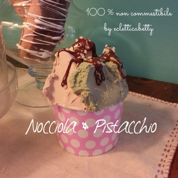 Coppetta gelato Nocciola e Pistacchio P rosa