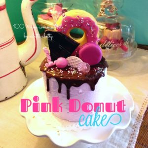Pink Donut Cake