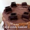 Torta al cioccolato fondente 17 cm