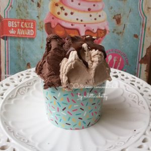 Coppetta gelato Nocciola e Cioccolato C verde
