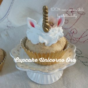 Cupcake Unicorno Oro