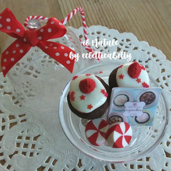 Alzatina da appendere con cupcakes cioccolato Ø 5 cm