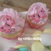 Cupcake pink butterfly