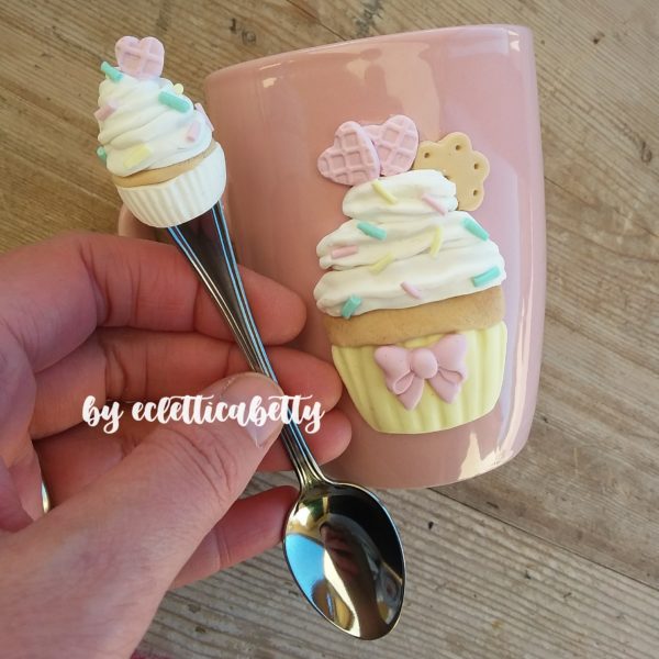 Tazzotta Cupcake zuccherini con cucchiaino