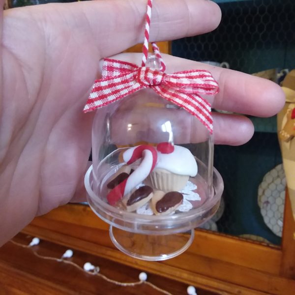 Alzatina da appendere Cupcake e biscottini Ø 5 cm