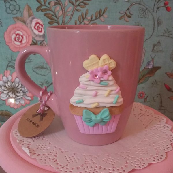 Tazza cupcake rosa