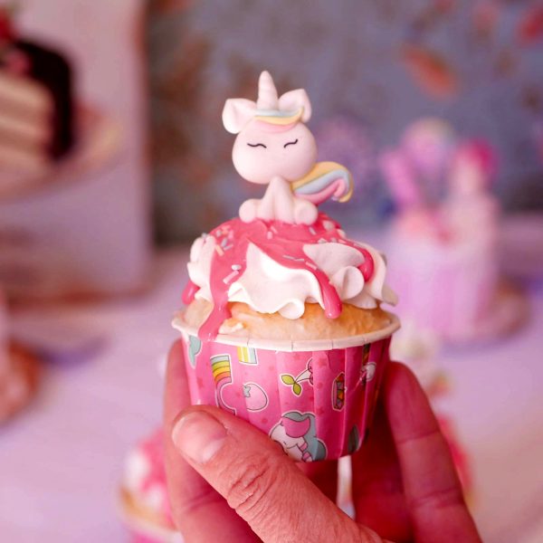 Cupcake Unicorno glassa rosa