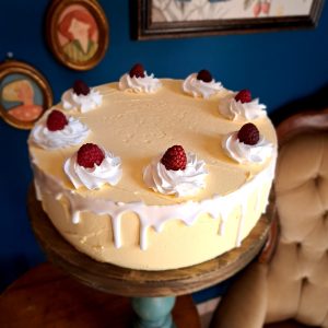 Torta Crema e Lamponi 26 cm
